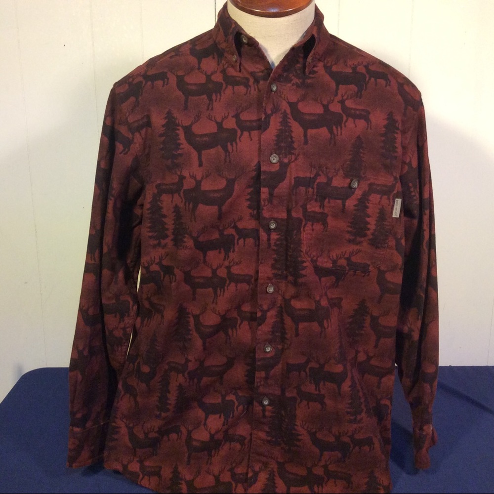 Woolrich Mens shirt copper shadow whitetail deer